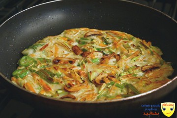 پنکیک سبزیجات کره ای