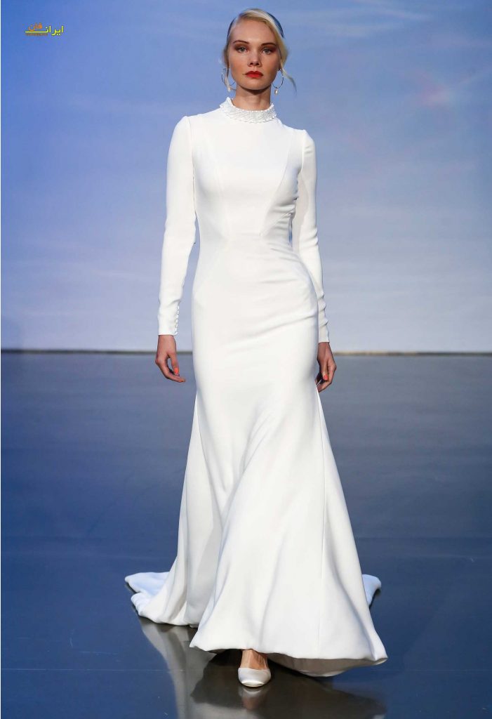 مدل لباس عروس آستین بلند جدید