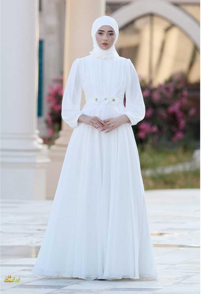 مدل لباس عروس پوشیده