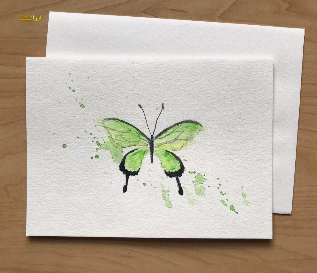 درست کردن کارت پستال با نقاشی