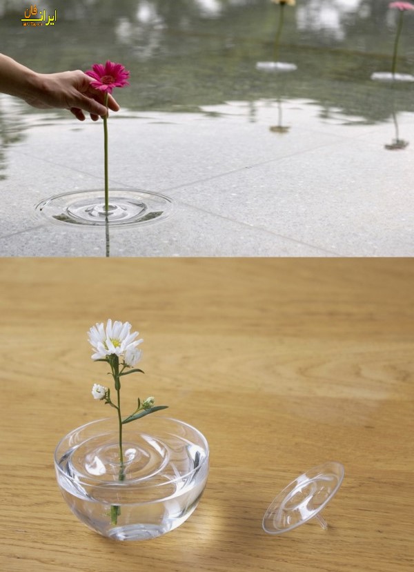 مدل گلدان شیشه ای