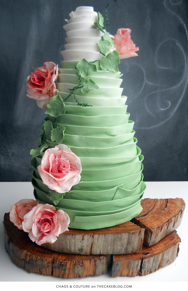 زیباترین کیک با تم سبز