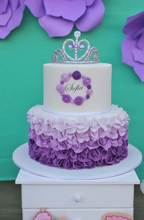 کیک ازدواج با تم بنفش