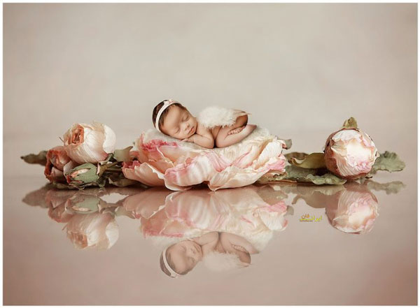 ژست نوزاد برای عکاسی