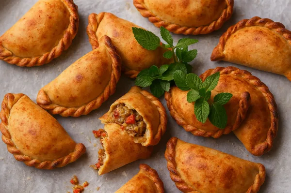 آموزش مرحله به مرحله پیراشکی گوشت خانگی