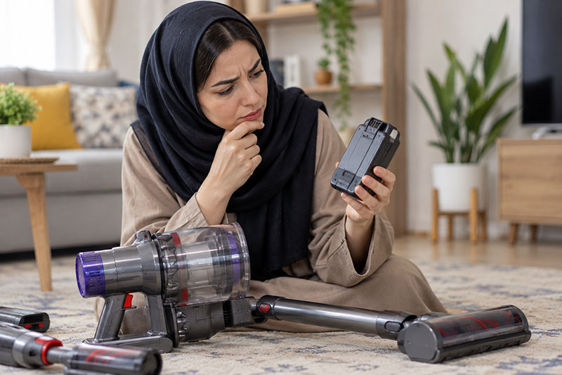 تعویض باتری یا خرید جارو شارژی جدید؛